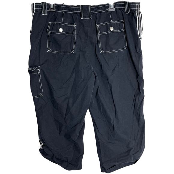 St Johns Bay Cropped Pants Women Plus 1X Black Active Outdoor Gorpcore - Picture 2 of 5